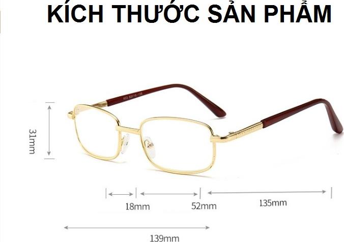 Kính lão thị viễn thị trng niên Nam nữ chống ánh sáng xanh chống mỏi mắt khi đeo lâu kv16cp1