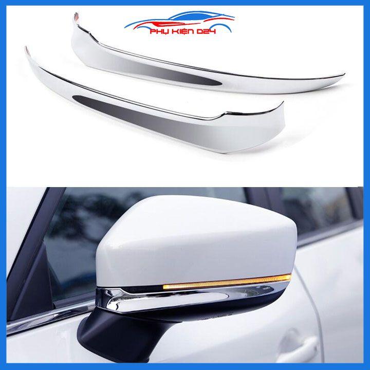 Ốp mí gương chiếu hậu CX5, CX-5 2018-2019-2020-2021-2022 mạ crom bảo vệ chống trầy trang trí làm đẹp xe