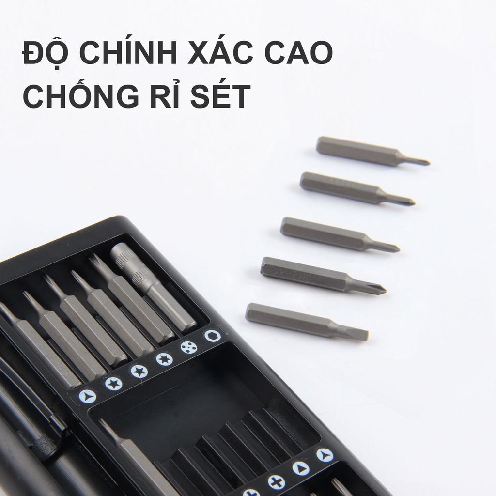 [Có sẵn] Bộ tua vít đa năng từ tính 25in1 sửa điện thoại độ chính xác cao