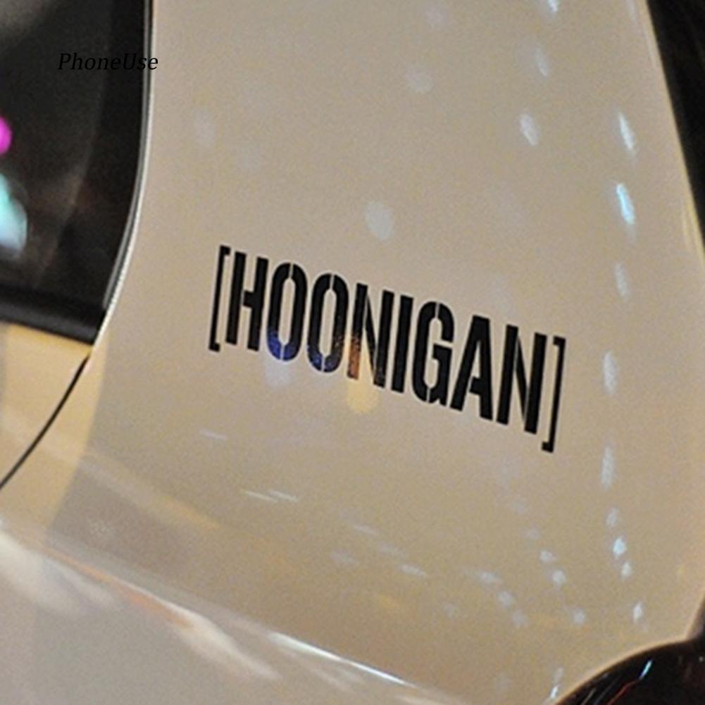 Decal trang trí tường / Xe - Chữ HOONIGAN