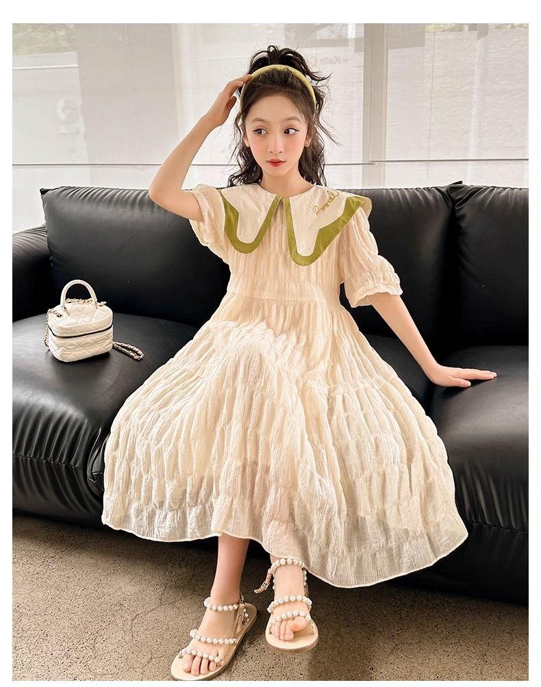 SHUANGYAN Cô gái mùa hè đầm 2023 tây trung bình cô gái lớn đầm công chúa váy trẻ em mùa hè đầm
