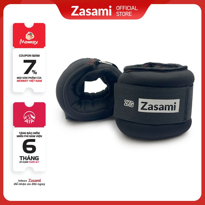 Bộ tạ đeo chân Zasami - 2kg/4kg/1 đôi - Tập kháng lực nâng cao sức khoẻ nhỏ gọn tiện lợi tại nhà