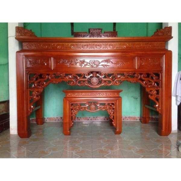 Án Thờ Ngũ Phúc Gỗ Hương Đá