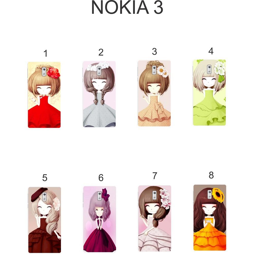 Ốp lưng cho Nokia 3 dẻo in hình Chibi