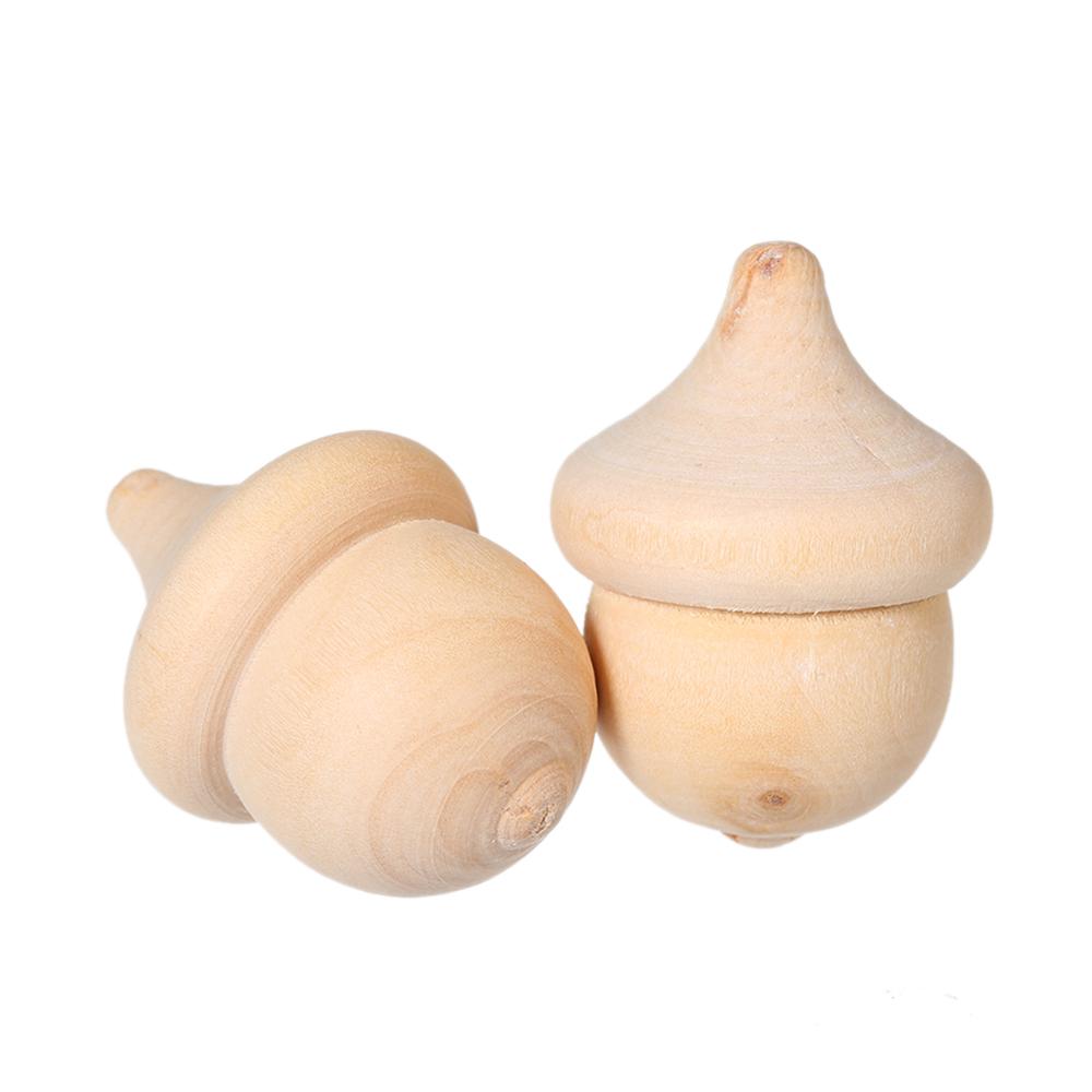 Set 10 Tượng Hạt Điều Bằng Gỗ Tự Làm Trang Trí Thủ Công