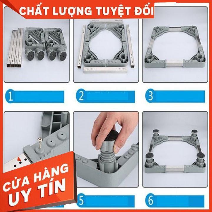 Kệ máy giặt ,tủ lạnh, đế kê chân tủ lạnh máy giặt, máy sấy bằng Inox đa năng