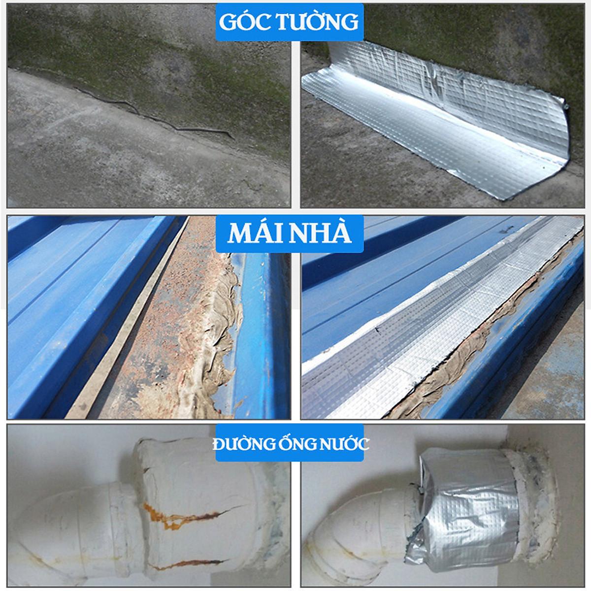 Băng Dính Chống Thấm Đa Năng, Chống Dột Dán Được Trên Mọi Bề Mặt – size 5-10-15 phân