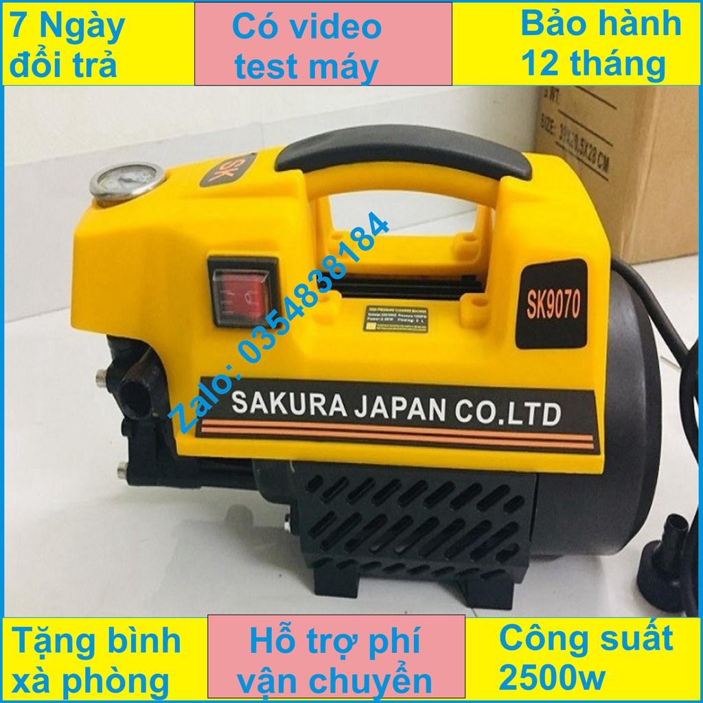 Máy rửa xe máy - máy rửa xe ô tô - SAKURA Nhật Bản-2500W - Dây 15m