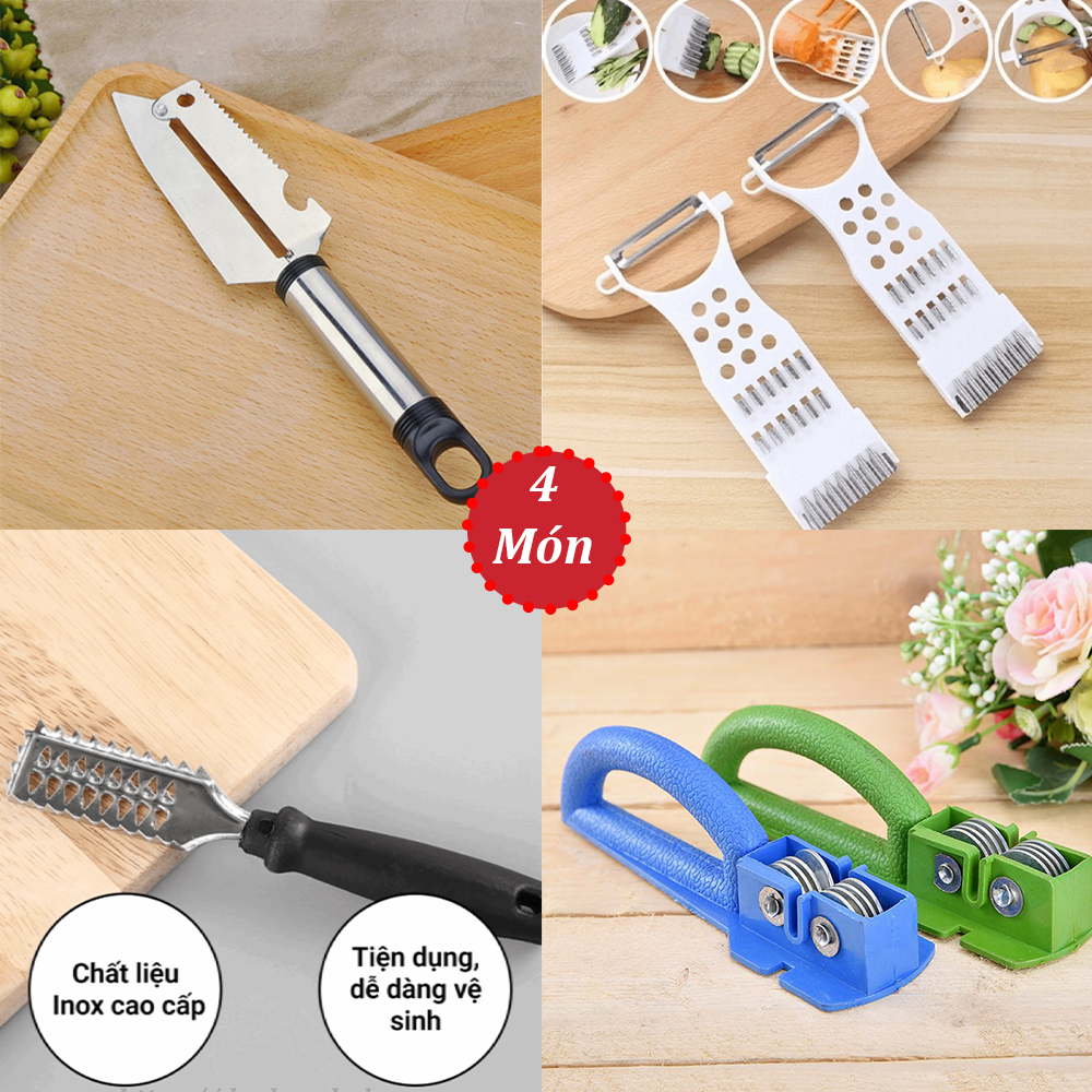 Bộ 4 dụng cụ nhà bếp cần thiết giá tốt