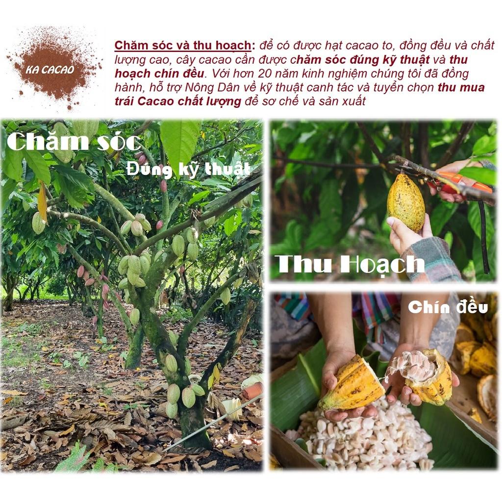 Bột Cacao Hữu Cơ Nguyên Chất KA CACAO - Không đường - Hương vị sôcola tự nhiên, đậm đà - Không hương liệu, phụ gia