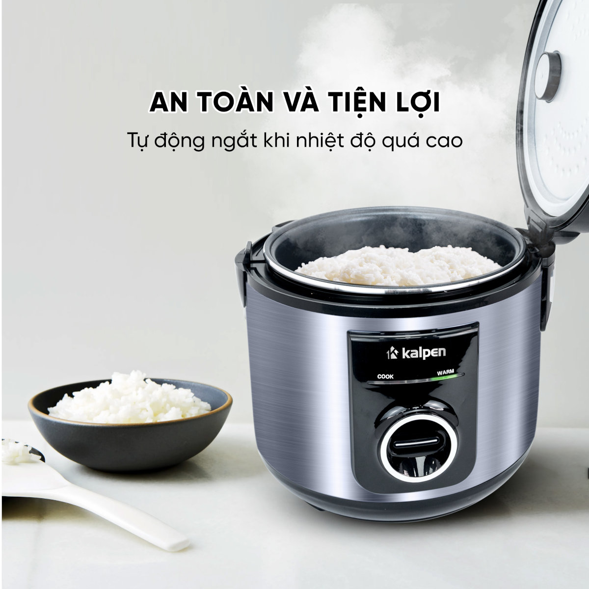 Nồi cơm điện cao cấp Kalpen R8 dung tích 1.2L công suất 500W chuẩn Đức, bảo hành 2 năm - Hàng chính hãng