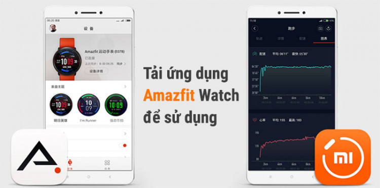 Smartwatch Xiaomi Amazfit Pace GPS Đen - Tải ứng dụng amazfit trên điện thoại Smartwatch Xiaomi Amazfit Pace GPS Đen - Tải ứng dụng amazfit trên điện thoại