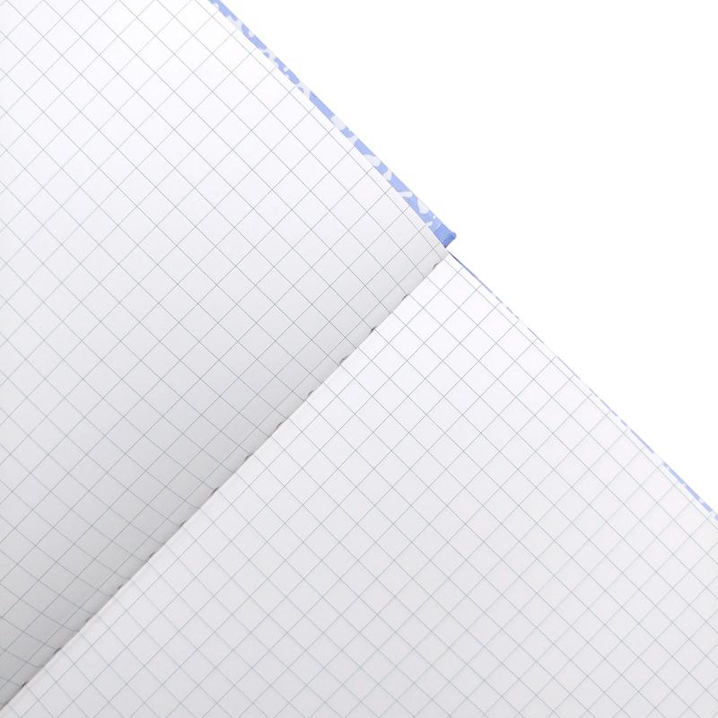 Sổ Grid Khổ Vuông 140 Trang 130gsm - Crabit Notebuck 1593 + Kèm Sticker Composition Collection - Tím Blueberries