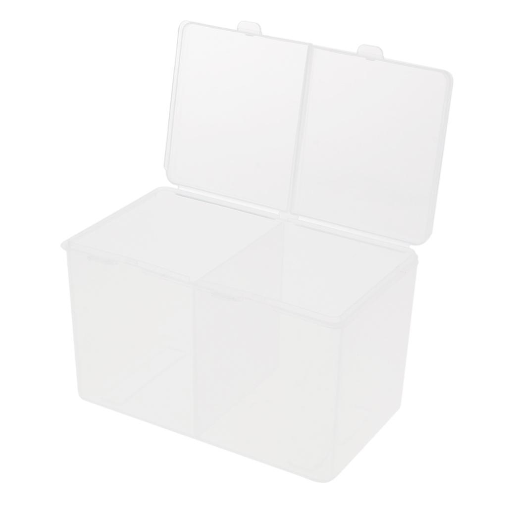 Plastic Storage Cotton Ball Swab Pad Organizer Holder Container Makeup Box
