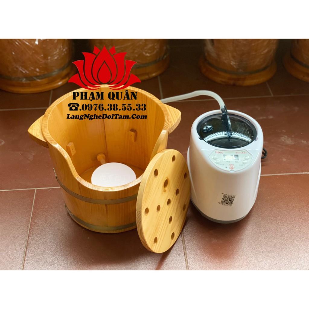 Thùng gỗ xông đầu,gội đầu dưỡng sinh