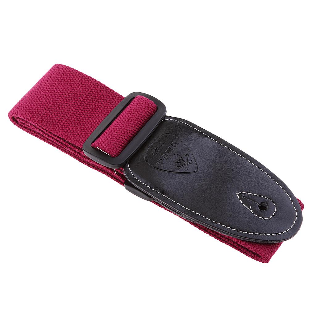 Portable Adjustable Guitar Strap with PU Leather Ends for Folk/Classical/Electric Guitar Bass Accessory Parts