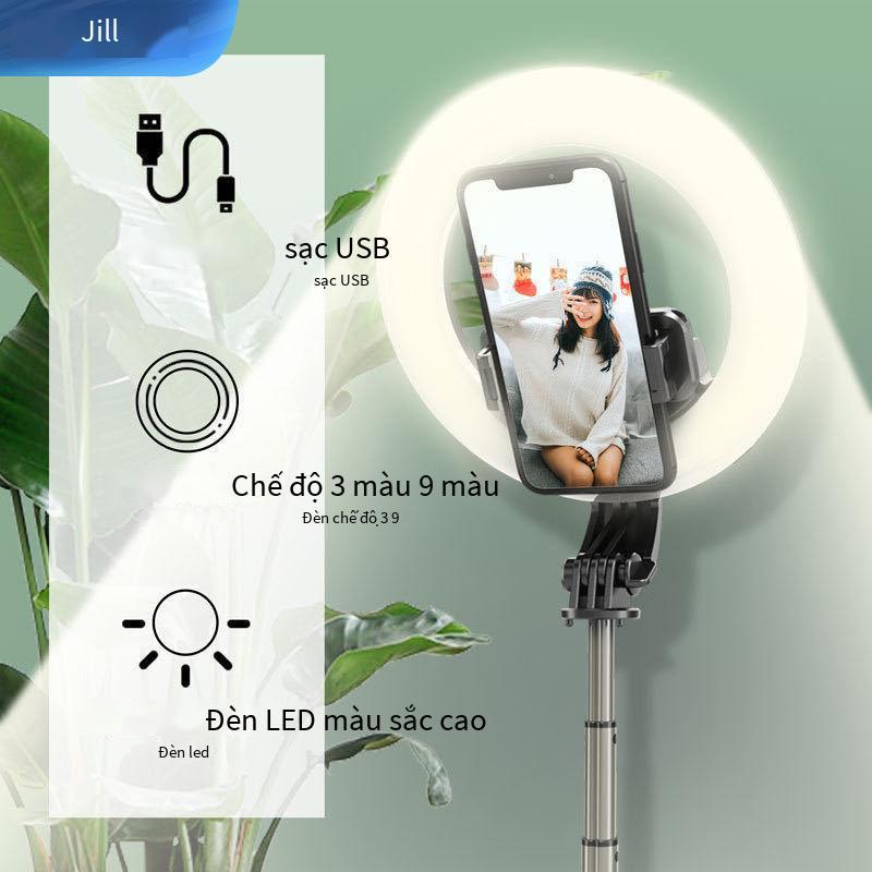 Gậy selfie lấp đầy ánh sáng tích hợp L07 mới tốt nhất với chân máy phát sóng trực tiếp điều khiển từ xa bluetooth