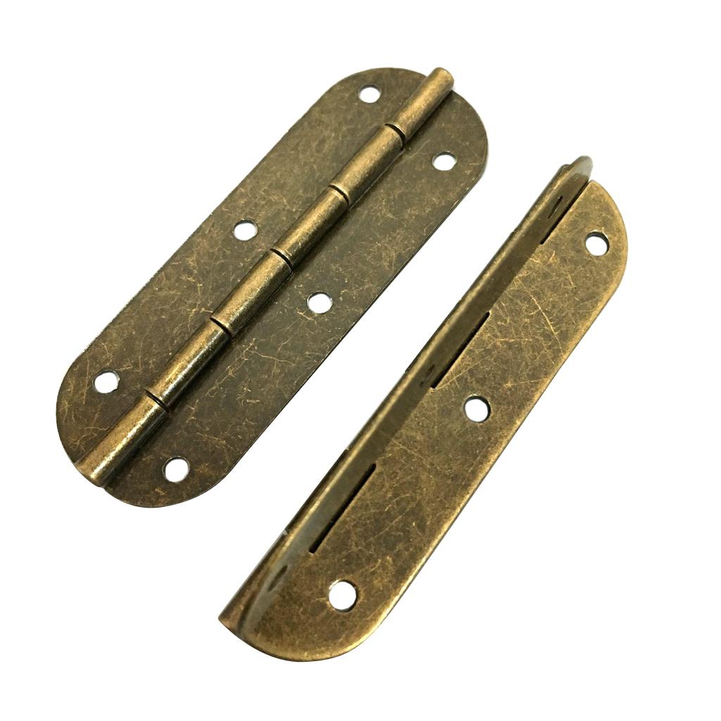 Vintage Antique Brass Mini Hinges for Wooden Furniture Box Hardware