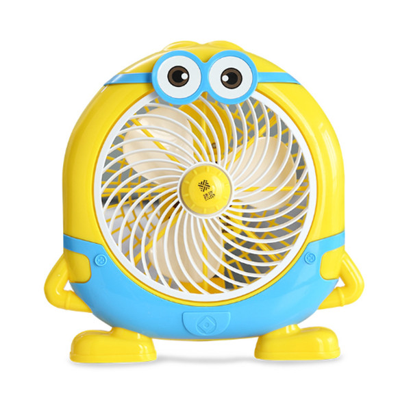 Quạt điện mini 3 cánh để bàn Minion cao cấp tặng kèm 2 gương mini