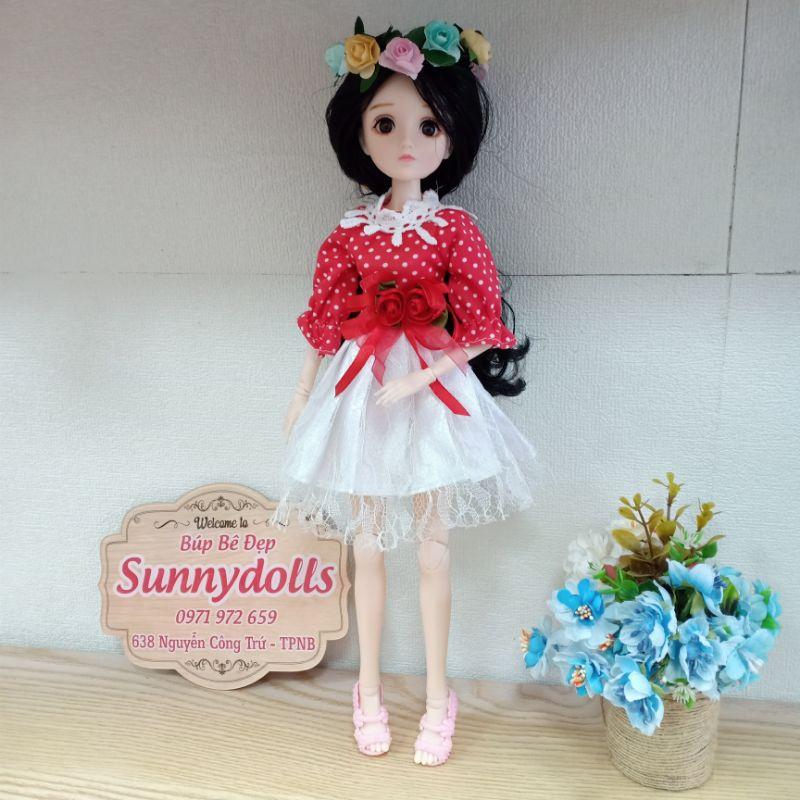Búp Bê BJD 1/5 - 36cm Cơ Thể 21 Khớp Tóc Dài và Dày