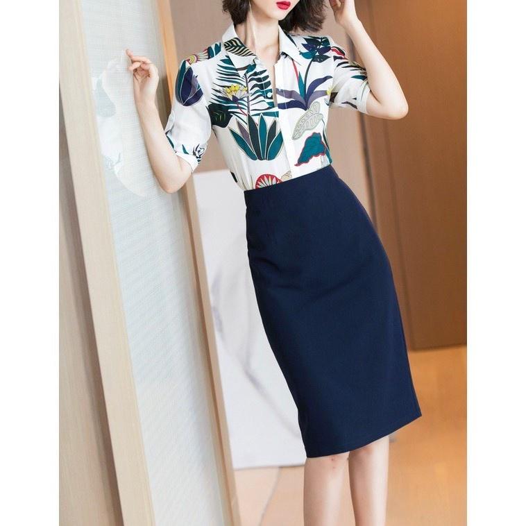 Chân Váy Công Sở Bút Chì CHIPY Dáng Dài Qua Gối Màu Nâu Lưng Cao Xẻ Sau Đẹp Kiểu Hàn Quốc Vintage Cá Tính MCV802