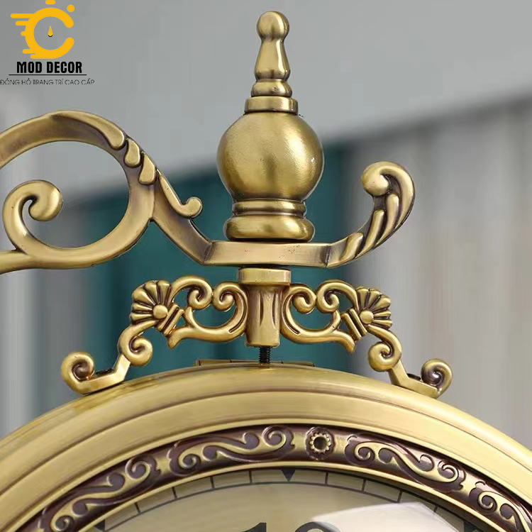 Đồng hồ treo tường 2 mặt Vương Miện Nữ hoàng cao cấp cực sang 16001