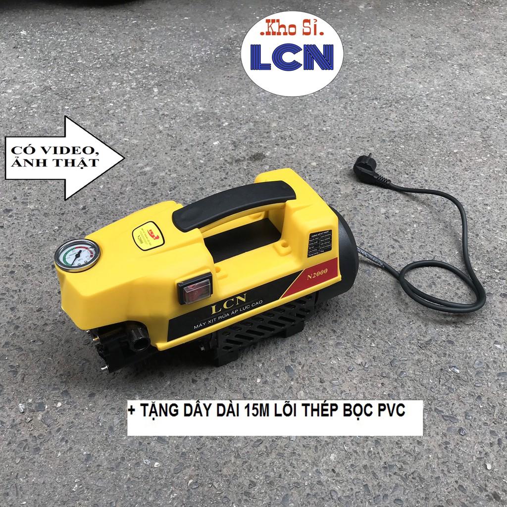 Máy Rửa Xe Gia Đình LCN 5 Dây Đồng Hàng Loại 1 Chính Hãng. Máy Rửa Xe Mini Máy Xịt Rửa Xe