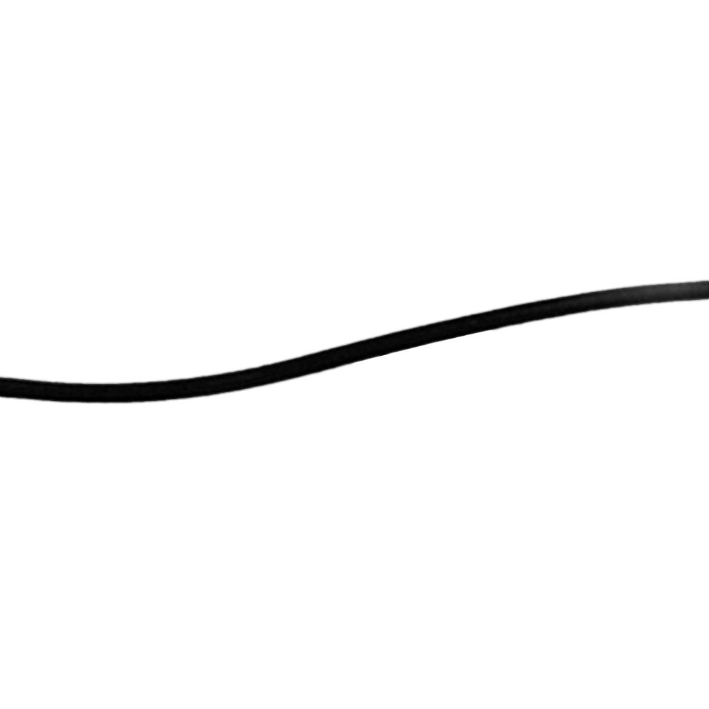 5mm 10 Meters Black Strong Elastic Bungee Rope Shock Cord Tie Down w/ 20pcs Bungee Cord Hook Ends for Boat/Marine