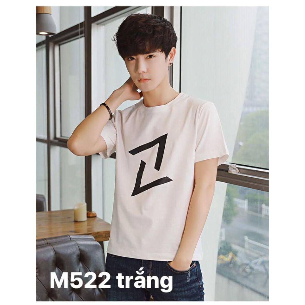 Áo thun nam Hàn Quốc phong cách cá tính vải dày mịn