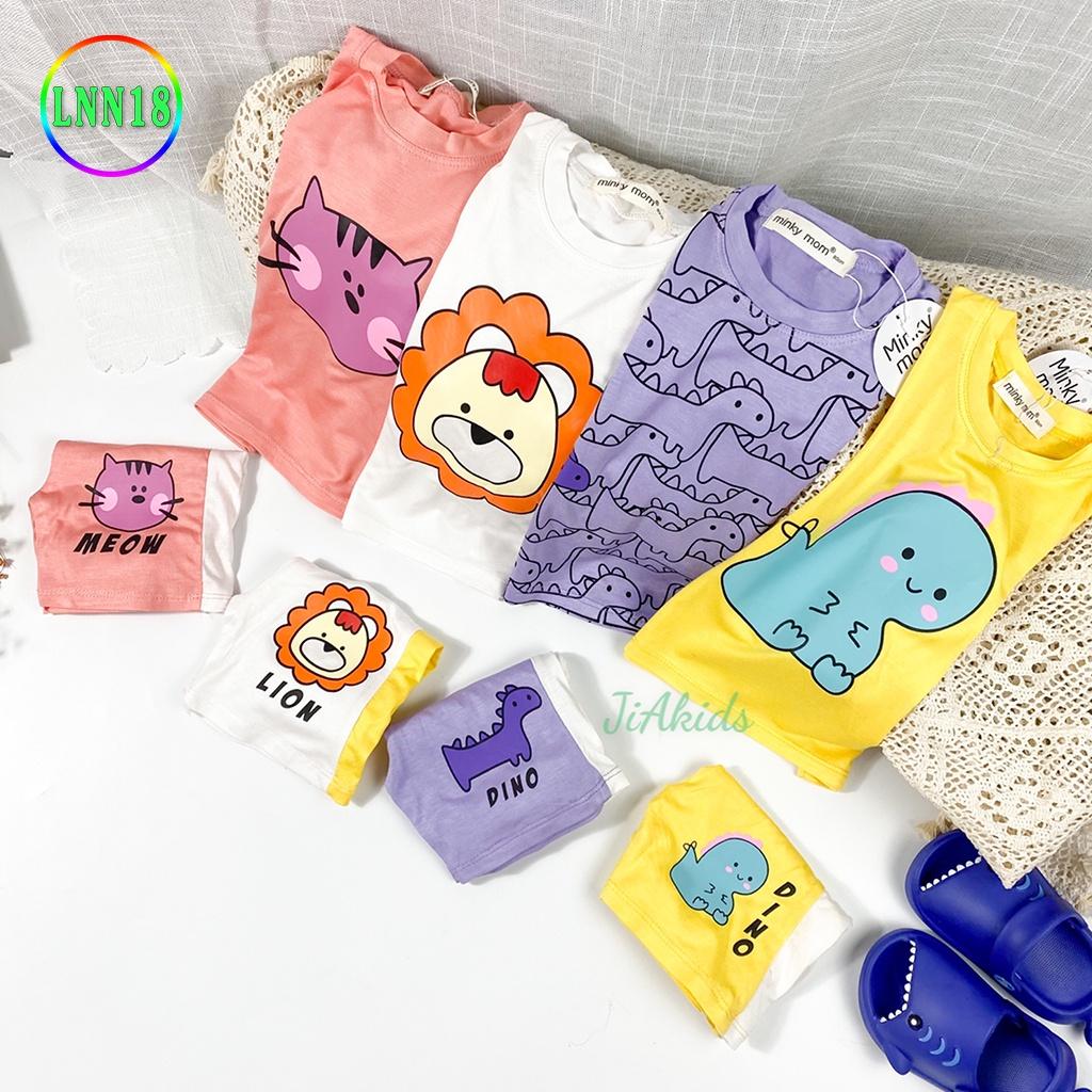 Bộ Cộc Tay Cho Bé LNN18 Đồ Bộ Thun Lạnh Cao Cấp Mềm Mịn Thoáng Mát, Dễ Chịu, Thoải Mái Cho Bé