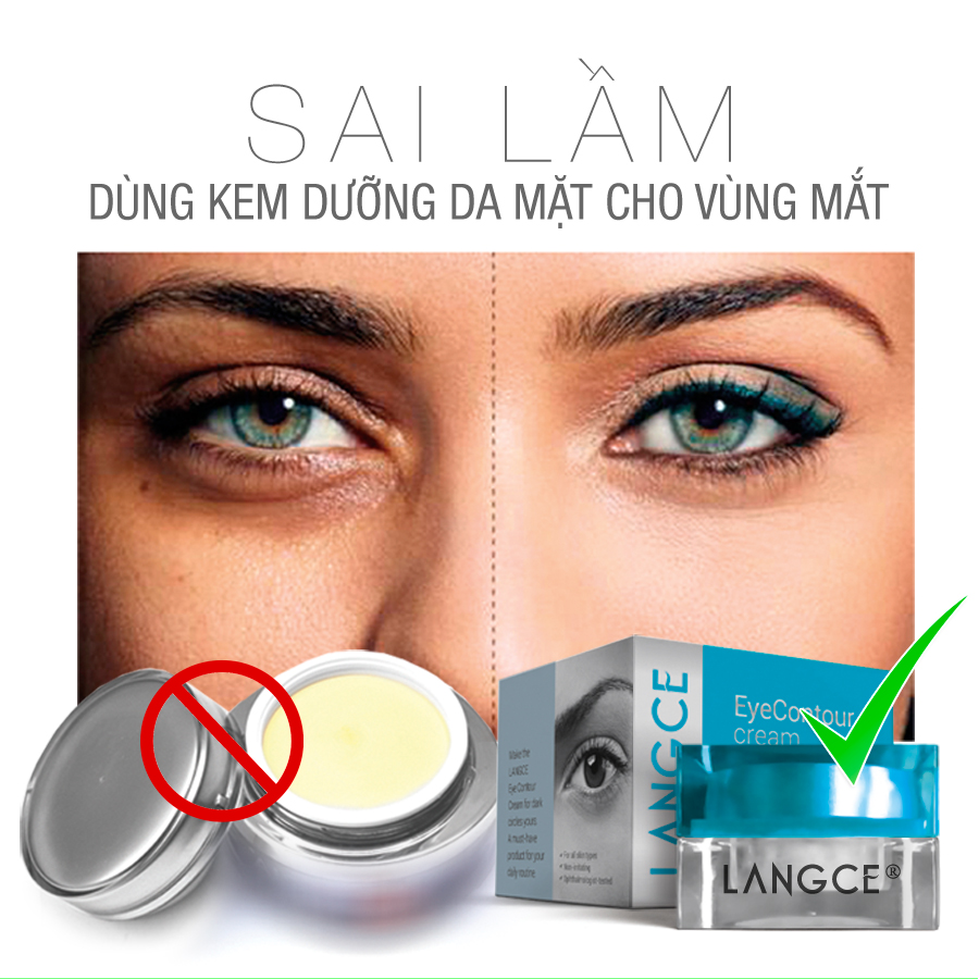 KEM NGỪA THÂM QUẦNG MẮT, BỌNG MẮT - 6ml KEM ĐÊM LANGCE