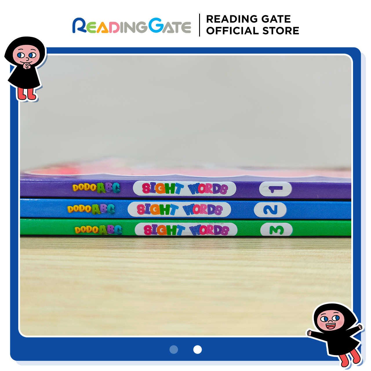 Combo 3 Quyển Sách DODO ABC WORKBOOK - SIGHT WORDS SET READING GATE Cho Bé Từ 5 Đến 8 Tuổi Học Từ Vựng Tiếng Anh