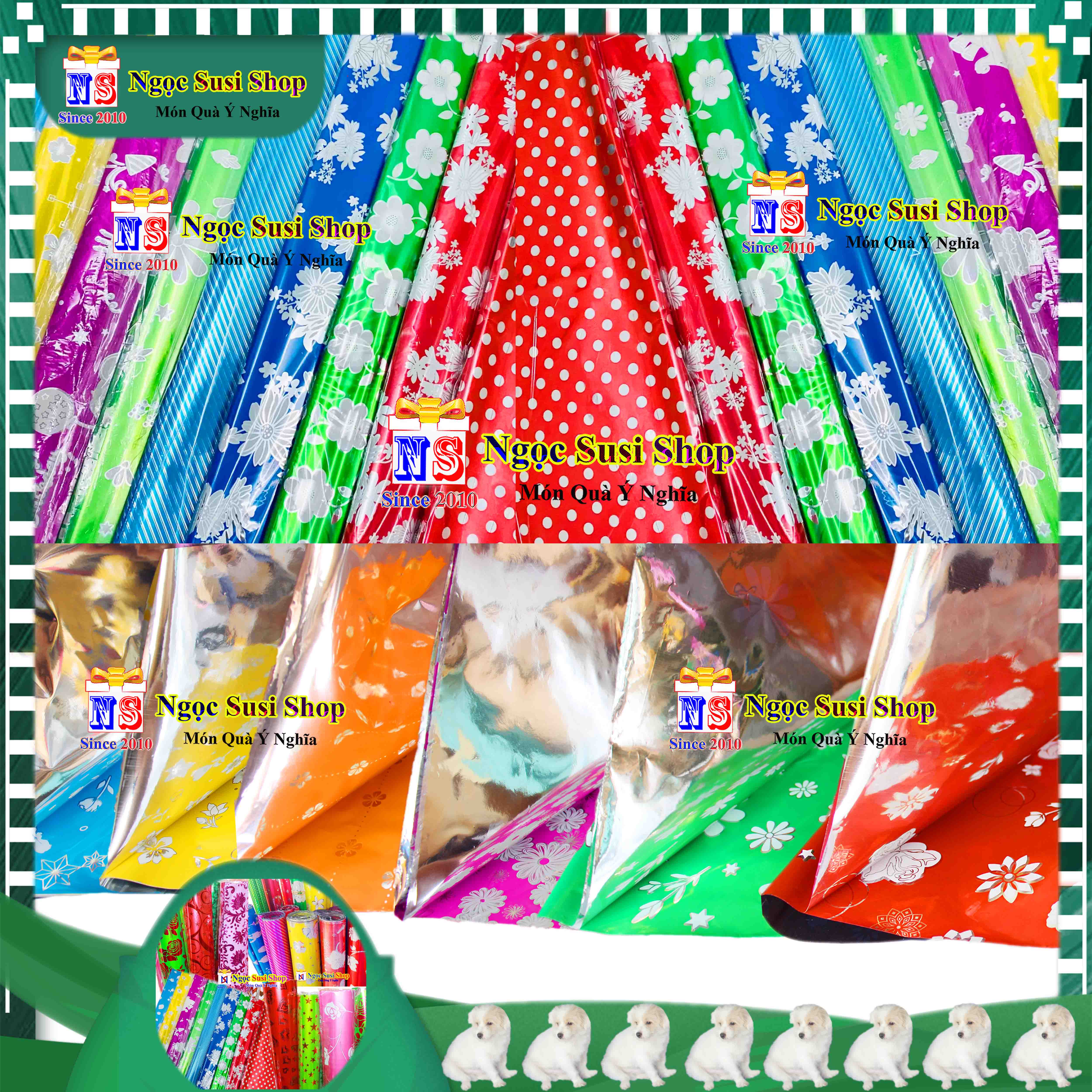 GIẤY GÓI QUÀ KIẾNG DÙNG GÓI HỘP QUÀ SIZE 70X50CM - MUA CHỌN SỐ LƯỢNG NGẪU NHIÊN MÀU
