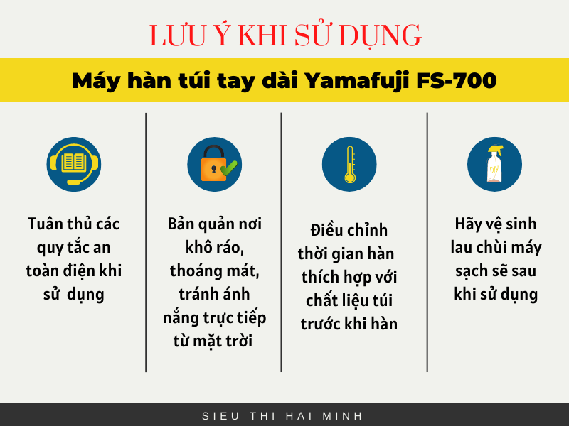 Máy hàn miệng túi tay dài Yamafuji FS-700