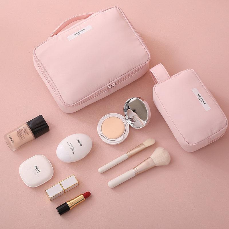 Dung Lượng Cao Túi Đựng Mỹ Phẩm Cho Nữ Nylon Du Lịch Chống Thấm Nước Đựng Đồ Trang Điểm Túi Dụng Túi Treo Nữ Túi Giặt