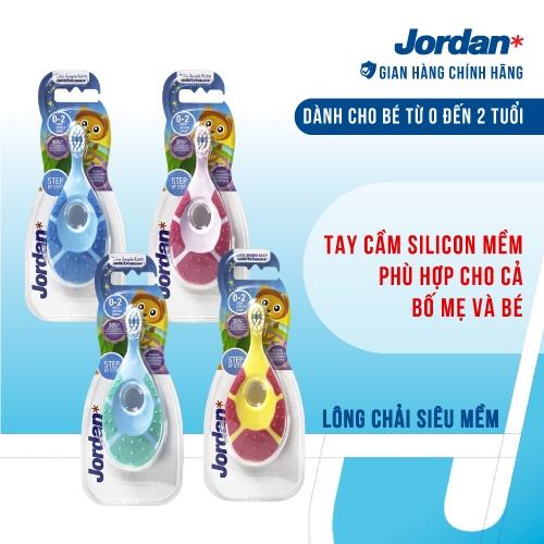 Combo 4 Bàn chải đánh răng Jordan Step 1 , Lông siêu mềm