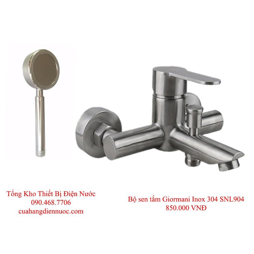 Trọn bộ sen tắm Inox 304 kèm bộ bát sen tăng áp SNL906-VHS08