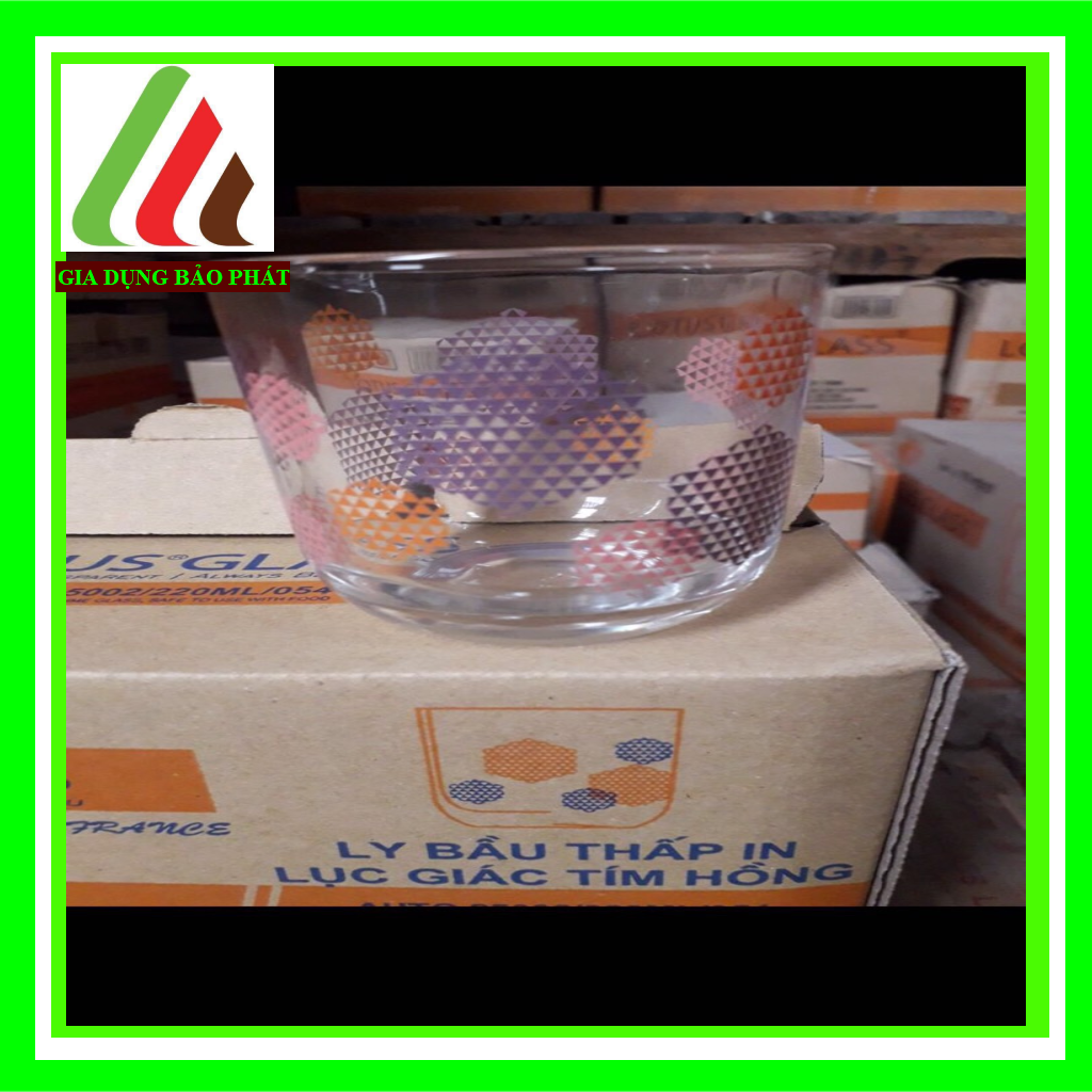 Bộ 6 ly thủy tinh họa tiết Việt Nam