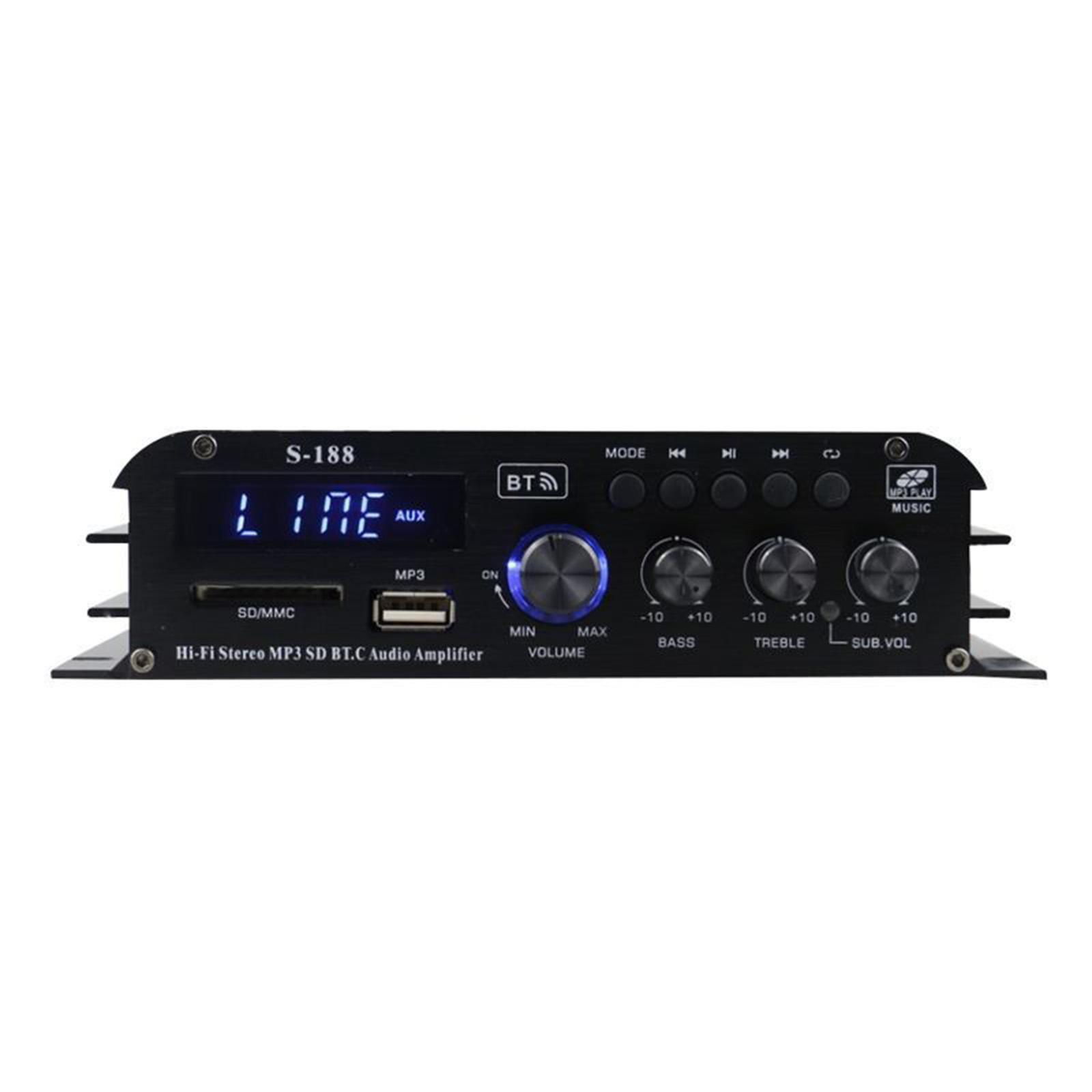 Car Vehicle Amplifier EU Adapter Multiple Audio Inputs DC 12V-