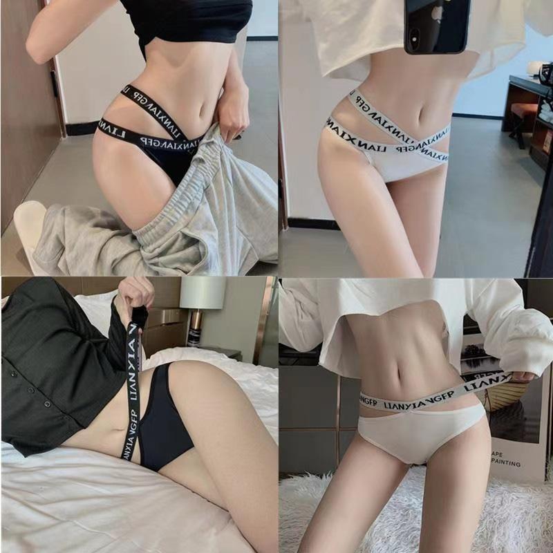 Quần lót nữ thun lạnh thể thao LIAN.XIAN.GER dây sườn đan chéo, thoáng khí Bra Sport