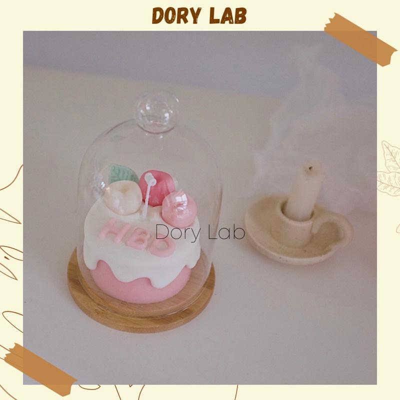 Nến Thơm Bánh Kem Trái Cherry Mix Topping Không Khói - Dory Lab - HBD,Ngẫu nhiên