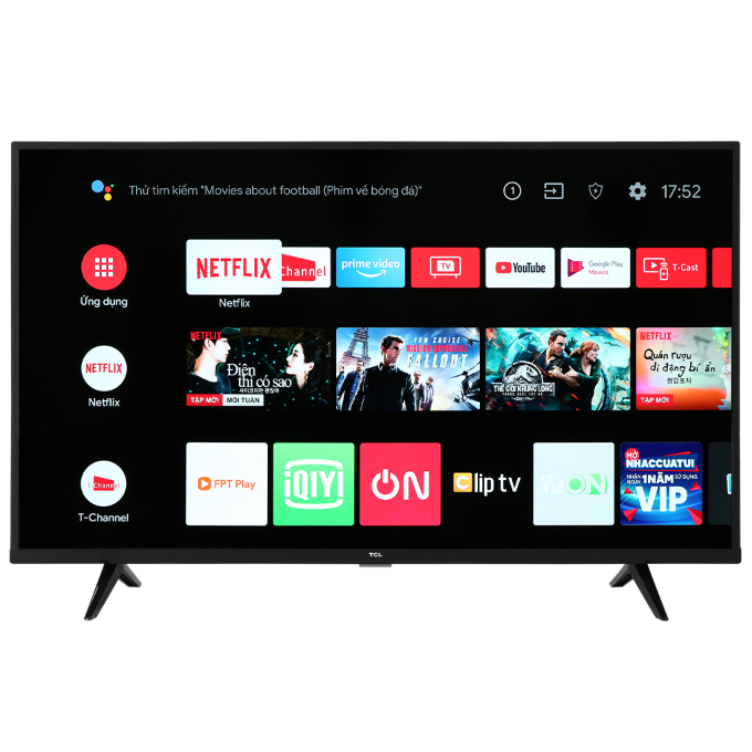 Android Tivi TCL 4K 43 inch 43P615 - Hàng chính hãng