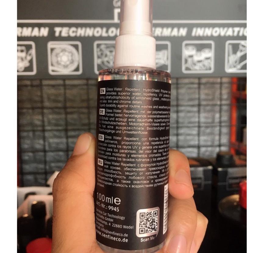 Chai Xịt Phủ Nano Chống Nước Kính Senfineco Glass Water Repellent 9945 - 100ml