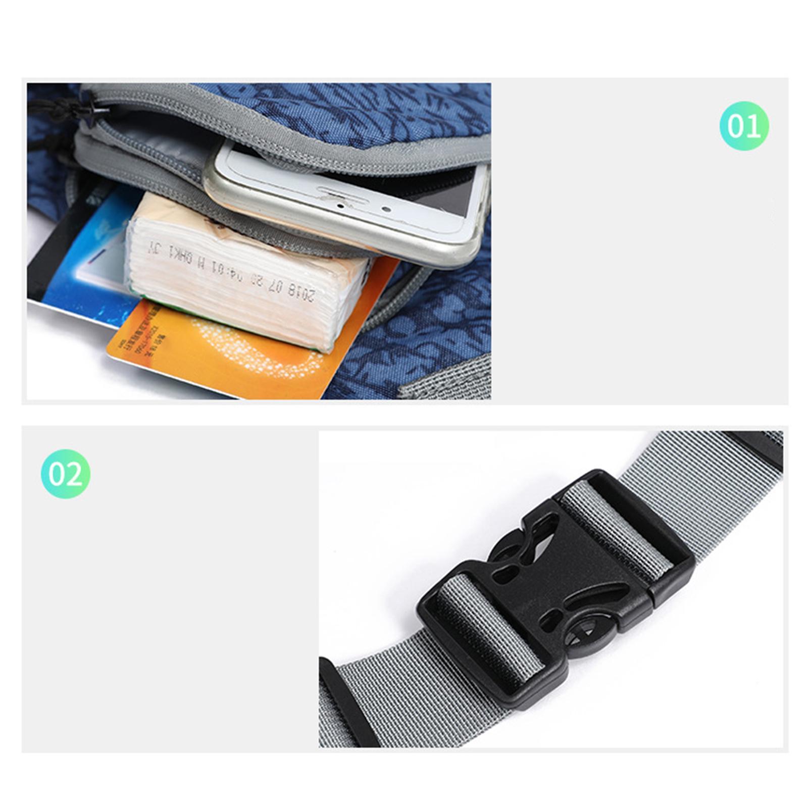Running Belt Fanny Pack, Adjustable Running Waist Pack Bag with Water Bottle Holder, Unisex Sport Pouch Belt for Fitness Jogging Hiking Travel