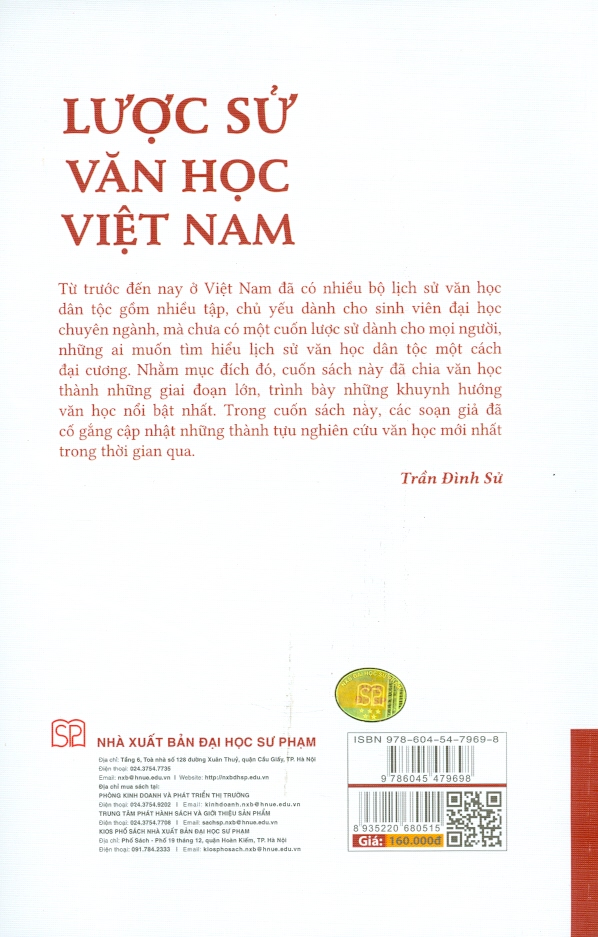 Lược Sử Văn Học Việt Nam - Bìa mềm