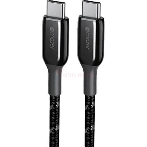 Cáp USB Type-C to USB Type-C Mazer InfiniteLink Pro III Slimmer Yet Stronger 100W M-PL3Pro-C2C - Hàng chính hãng
