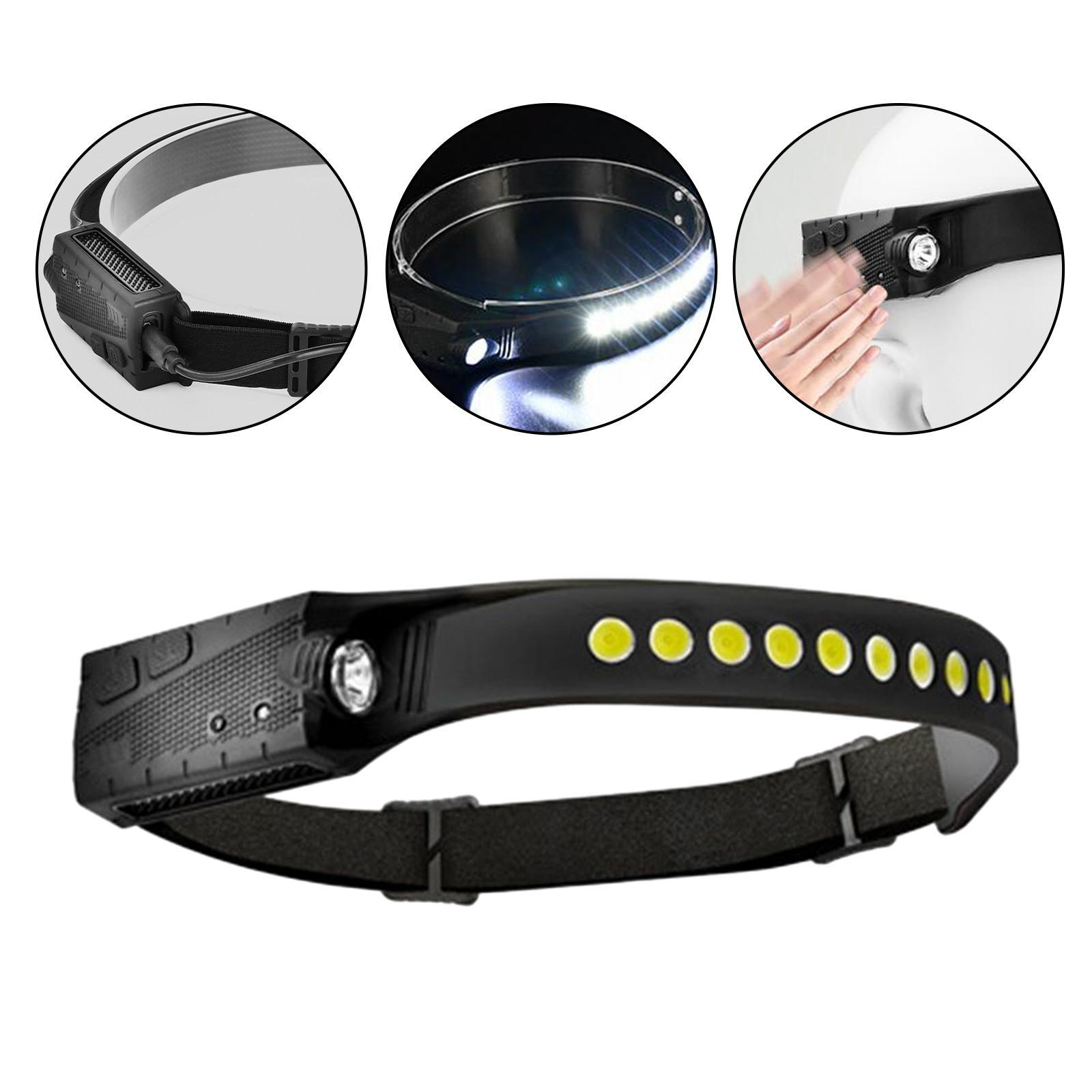 COB LED  Work Light Bar Head Band Lamp Headlight for Night Running