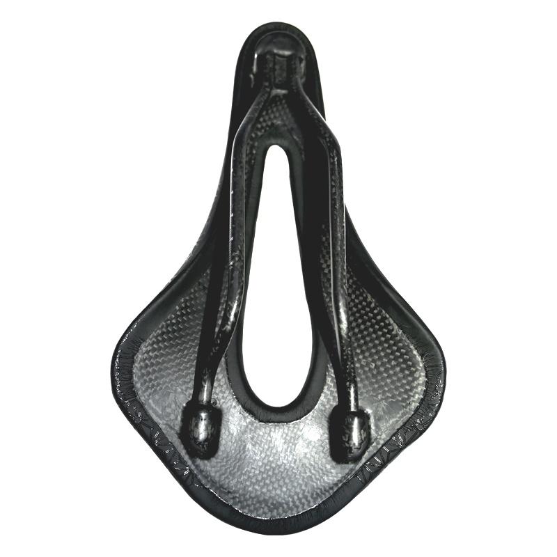 Yên Xe Đạp Leo Núi Bằng Sợi Carbon Siêu Nhẹ Màu Đen