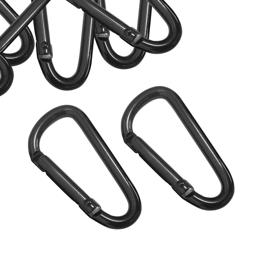 20Pcs/set D Shaped Aluminum Alloy Climbing Buckle Key Carabiner Clips Tools