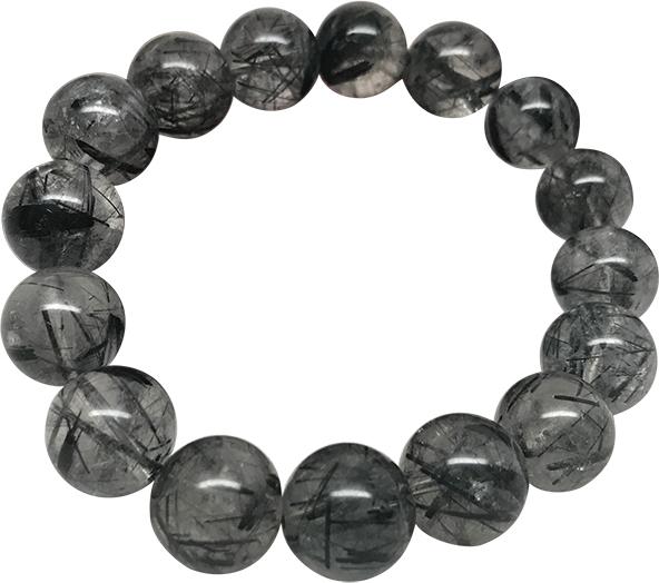 Vòng Đá Thạch Anh Tóc Đen Ngọc Quý Gemstones TA042 (13mm)